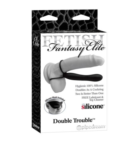 Fallo anale indossabile con anello fallico doppio Double Trouble - ...