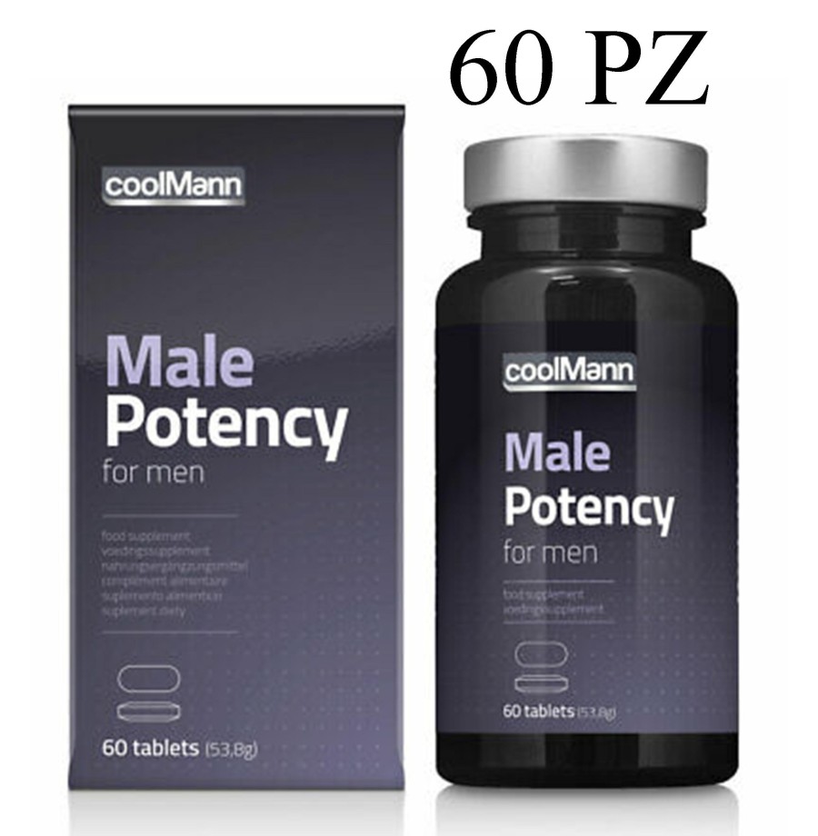 CoolMann Potency Tabs 60pcs stimolatore pene