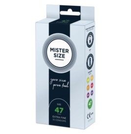 Preservativi in lattice MISTER SIZE 47mm Condoms 10pcs - Coadiuvant...