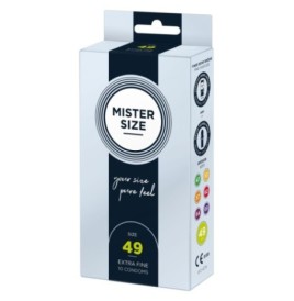 Preservativi in lattice MISTER SIZE 49mm Condoms 10pcs - Profilatti...