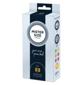 Profilattici sottili MISTER SIZE 53mm Condoms 10pcs - Profilattici ...