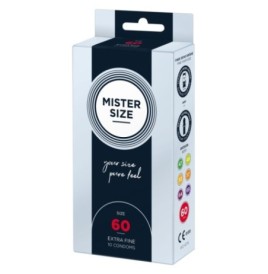 Preservativi sottili MISTER SIZE 60mm Condoms 10pcs - Profilattici ...