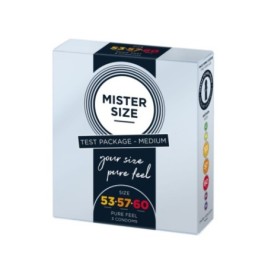 Preservativi sottili in lattice MISTER SIZE TESTPACK 53-57-60 - Pro...