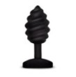 Plug anale nero vibrante Gplug Twist