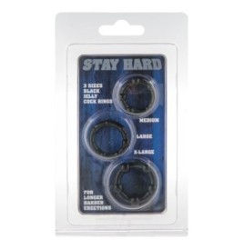 Anello pene set Stay Hard - Three Rings - Anelli Fallici - Sexy Sho...