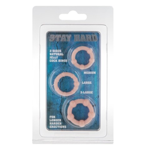 Anello pene kit Stay Hard - Three Rings - Anelli Fallici - Sexy Sho...