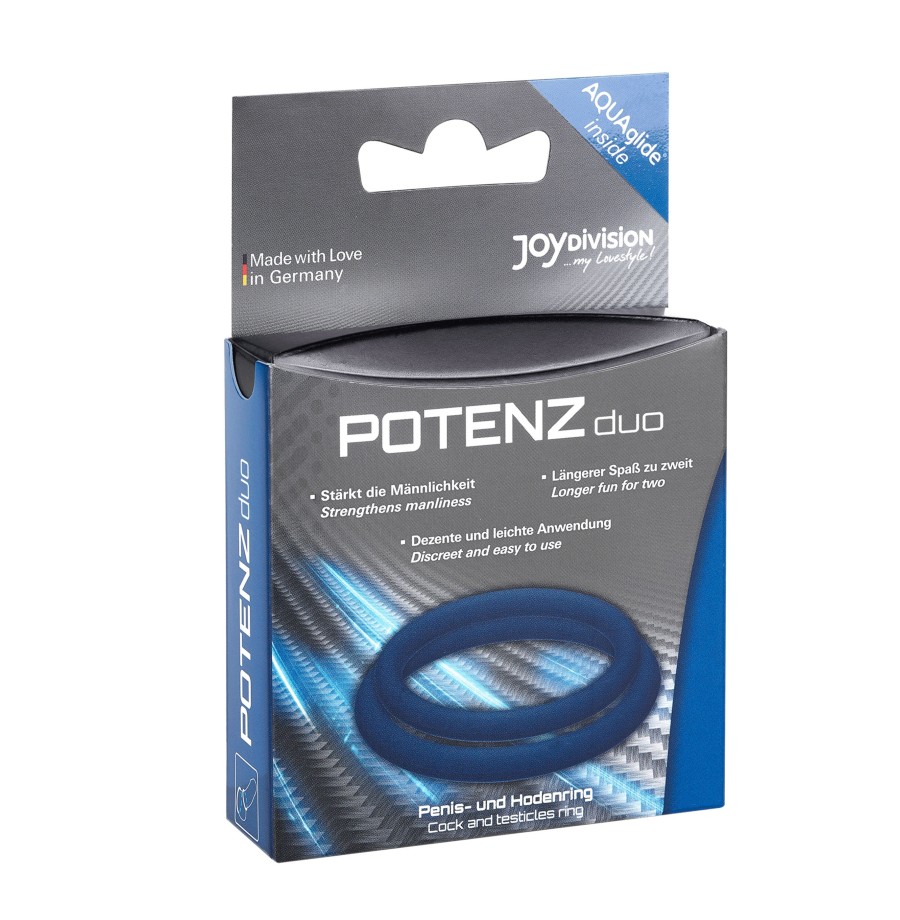 Anello fallico doppio in silicone POTENZ duo ring Medium