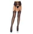 Collant Lace Up Garterbelt Stockings black