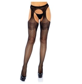 Collant Polka Dot Suspender Hose - Calze e Collant - Sexy Shop Ingr...