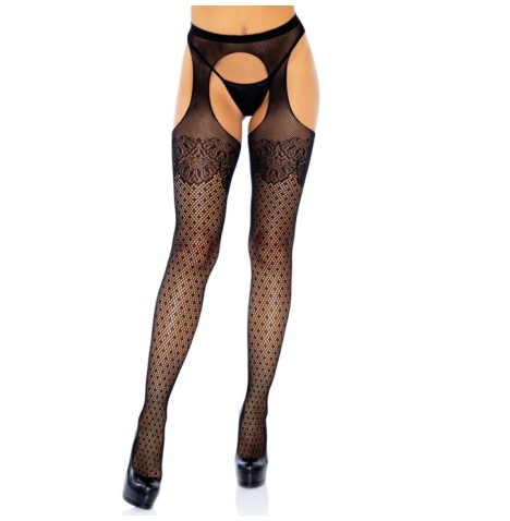 Collant Polka Dot Suspender Hose - Calze e Collant - Sexy Shop Ingr...