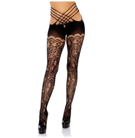 Collant Wrap Around Crotchless Tights - Calze e Collant - Sexy Shop...