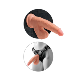 Pene finto con ventosa 3D Cock Swinging Balls 7 Inch - Falli Realis...