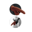 Fallo realistico con ventosa 3D Cock Swinging Balls 8 Inch