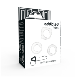 Anello fallico C-RING SET CLEAR Addicted toys - Anelli Fallici - Se...