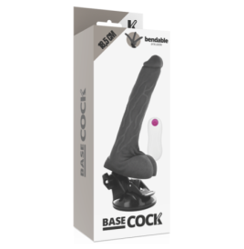 Vibratore pieghevole realistico con telecomando Basecock - Vibrator...