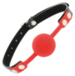 Morso fetish DARKNESS BALL GAG IN SILICONE ROSSO