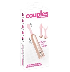 Vibratore per coppie Stimulator with 3 attachments - Stimolatori Va...