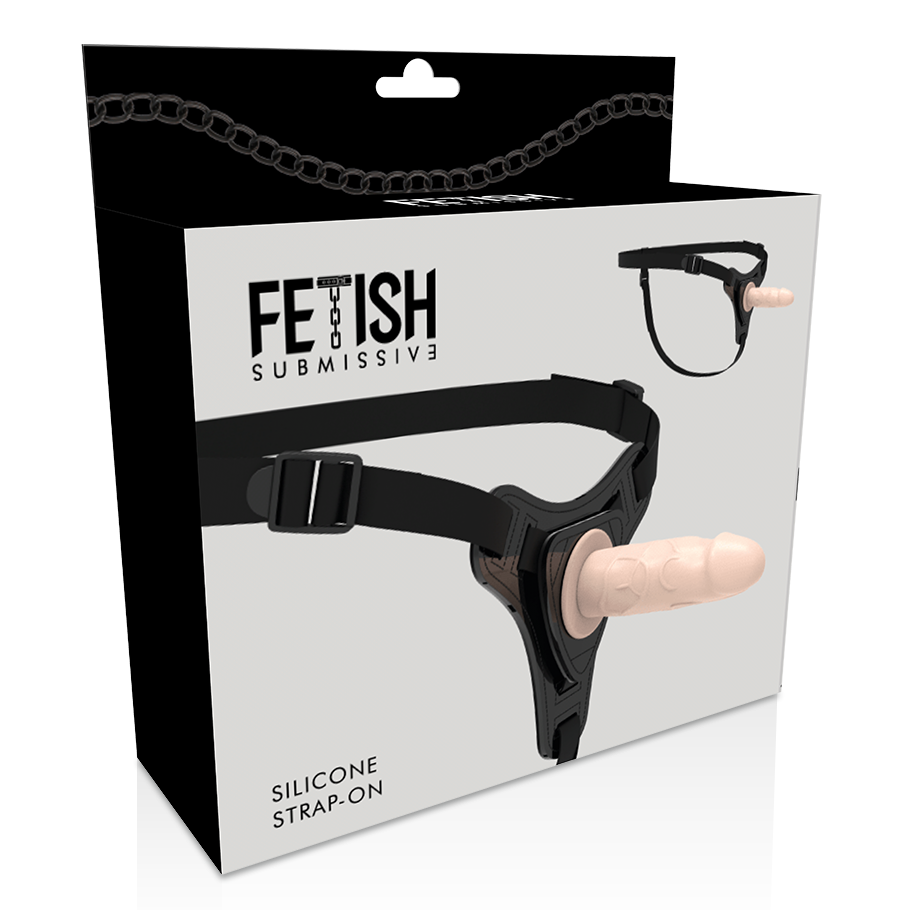 Fallo realistico FETISH SUBMISSIVE SILICONE STRAP-ON FLESH 12.5CM REALISTIC