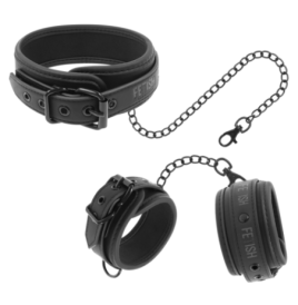 Collare con manette FETISH SUBMISSIVE COLLAR AND WRIST CUFFS VEGAN ...