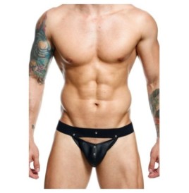 Slip sospensorio uomo nero DNGEON Peakaboo Jock - Slip - Sexy Shop ...