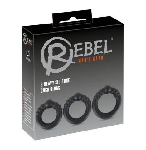 Anello fallico Silicone Steel Rings kit - Anelli Fallici - Sexy Sho...