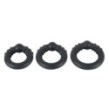 Anello fallico Silicone Steel Rings kit