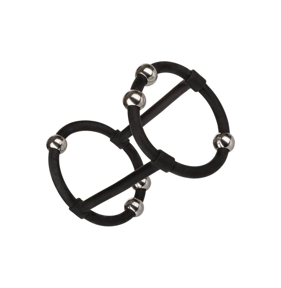 Anello fallico doppio Beaded Silicone Enhancer Cage