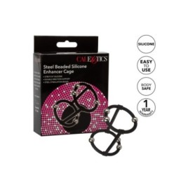 Anello fallico doppio Beaded Silicone Enhancer Cage - Anelli Fallic...