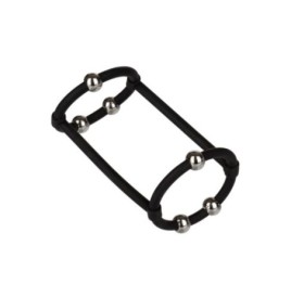 Anello fallico doppio Beaded Silicone Enhancer Cage - Anelli Fallic...