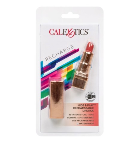 Vibratore rossetto Hide & Play Lipstick Recharge - Stimolatori Vagi...