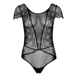 Body perizoma Floral Lace and Mesh Teddy - Body e Babydoll - Sexy S...