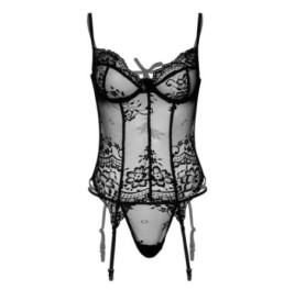 Guepiere con tanga Underwire CamiGarter, String - Corsetti e Guepie...