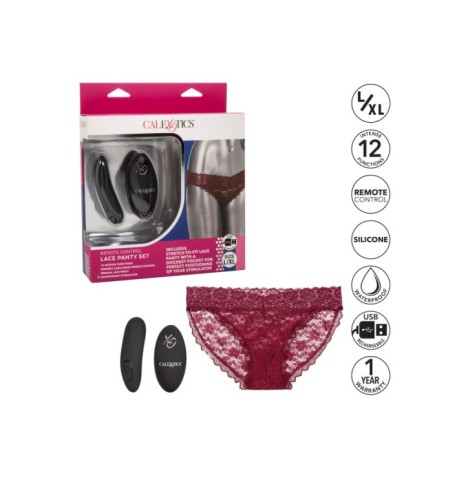 Slip con ovetto vibrante Remote Control Lace Panty Set - Slip Con V...