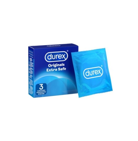 Preservativi DUREX Originals Extra Safe 1x3 - Profilattici - Sexy S...