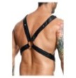 Pettorina nera in ecopelle  DNGEON Cross Chain Harness