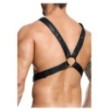 Pettorina nera in ecopelle  DNGEON Cross Chain Harness