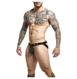 Perizoma uomo verde militare DNGEON Chain Jockstrap - Tanga e Periz...