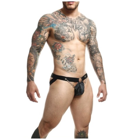 Perizoma uomo grigio militare DNGEON Chain Jockstrap - Tanga e Peri...