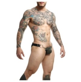 Perizoma uomo verde militare DNGEON Snap Jockstrap - Tanga e Perizo...