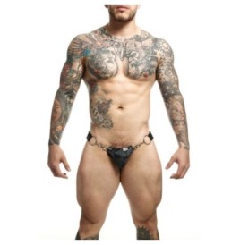 Perizoma uomo grigio militare DNGEON Snap Jockstrap - Tanga e Periz...