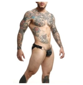 Perizoma uomo grigio militare DNGEON Snap Jockstrap - Tanga e Periz...