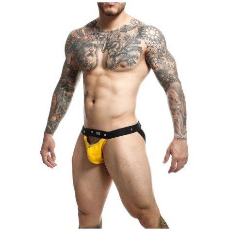 Perizoma uomo giallo DNGEON Peakaboo Jock - Tanga e Perizoma - Sexy...