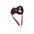 Pettorina rosso e nera DNGEON Top Cockring Harness