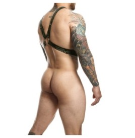 Pettorina verde militare DNGEON Cross Chain Harness - Tanga e Periz...