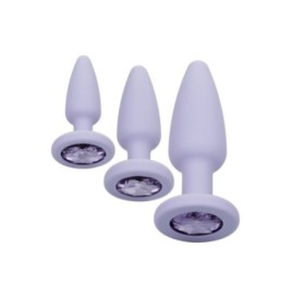 Plug anale Crystal Booty Kit viola - Plug Anale - Sexy Shop Ingrosso