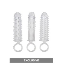 Set Guaina trasparente 3 pcs - Guaine Indossabili per Pene - Sexy S...