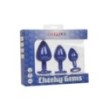 Kit plug anale Cheeky Gems 3 Pcs blu