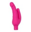 Vibratore doppio rosa Rechargeable Stud Over Under