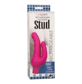 Vibratore doppio rosa Rechargeable Stud Over Under - Vibratori Dopp...