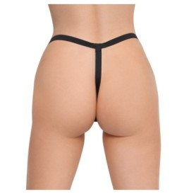 Perizoma nero lucido intimo erotico lack string - Abbigliamento Sex...